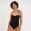 Maillot de bain une pi&egrave;ce dos nu noir femme