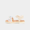 Sandales avec noeuds multicolore fille