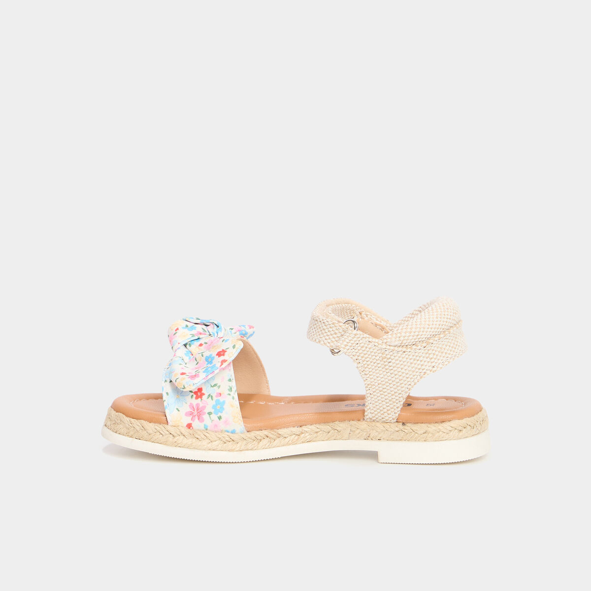 Sandales avec noeuds multicolore fille