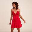 Nuisette avec dentelle rouge femme