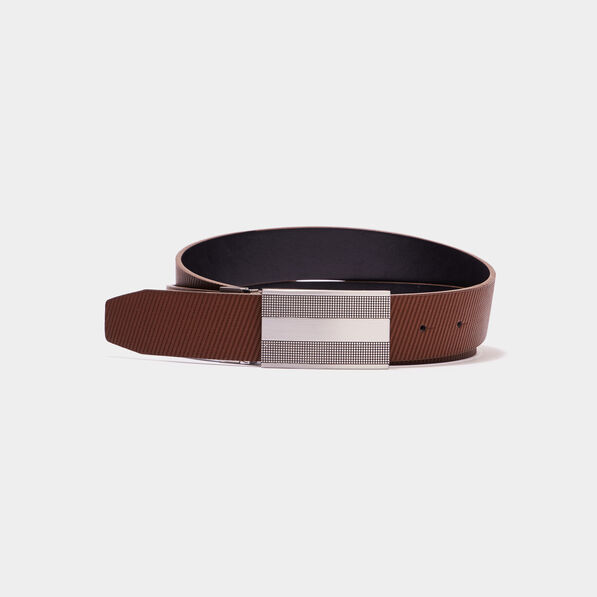 Ceinture réversible noir homme