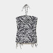 Tankini avec noeuds noir femme