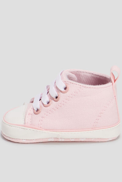 Boots Layette Panpan mauve bébé fille