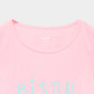 Ensemble pyjama short et t-shirt coton rose fluo fille