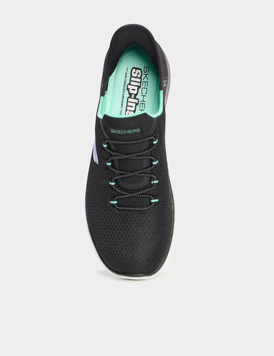 Baskets running Slip-ins Skechers noir femme