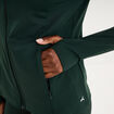 Veste de sport ajust&eacute;e avec fermeture vert fonc&eacute; femme