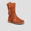 Bottes en cuir camel fille