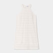 Robe dentelle encolure américaine Creeks blanc femme
