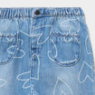 Jean denim bas resserr&eacute; coton denim stone b&eacute;b&eacute; fille