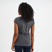 T-shirt manches courtes gris foncé femme