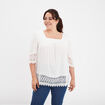 Blouse manches courtes blanc femme grande taille