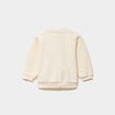 Sweat col rond manches longues ecru b&eacute;b&eacute; gar&ccedil;on