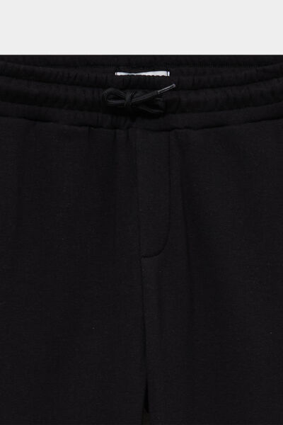 Pantalon de jogging confort doubl&eacute; noir gar&ccedil;on