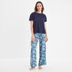 Ensemble pyjama manches courtes coton vert femme