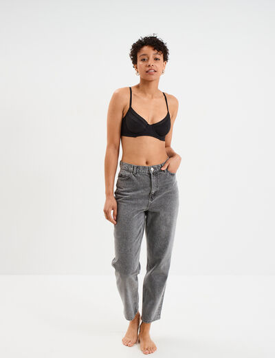 Soutien-gorge emboîtant noir femme
