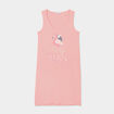 Chemise de nuit sans manches coton vieux rose femme