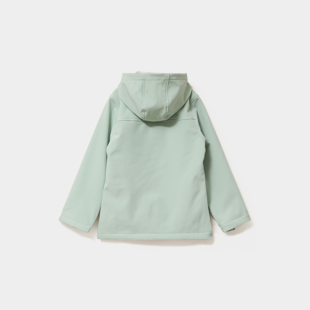 Blouson fourr&eacute; d&eacute;perlant &agrave; capuche vert pastel fille
