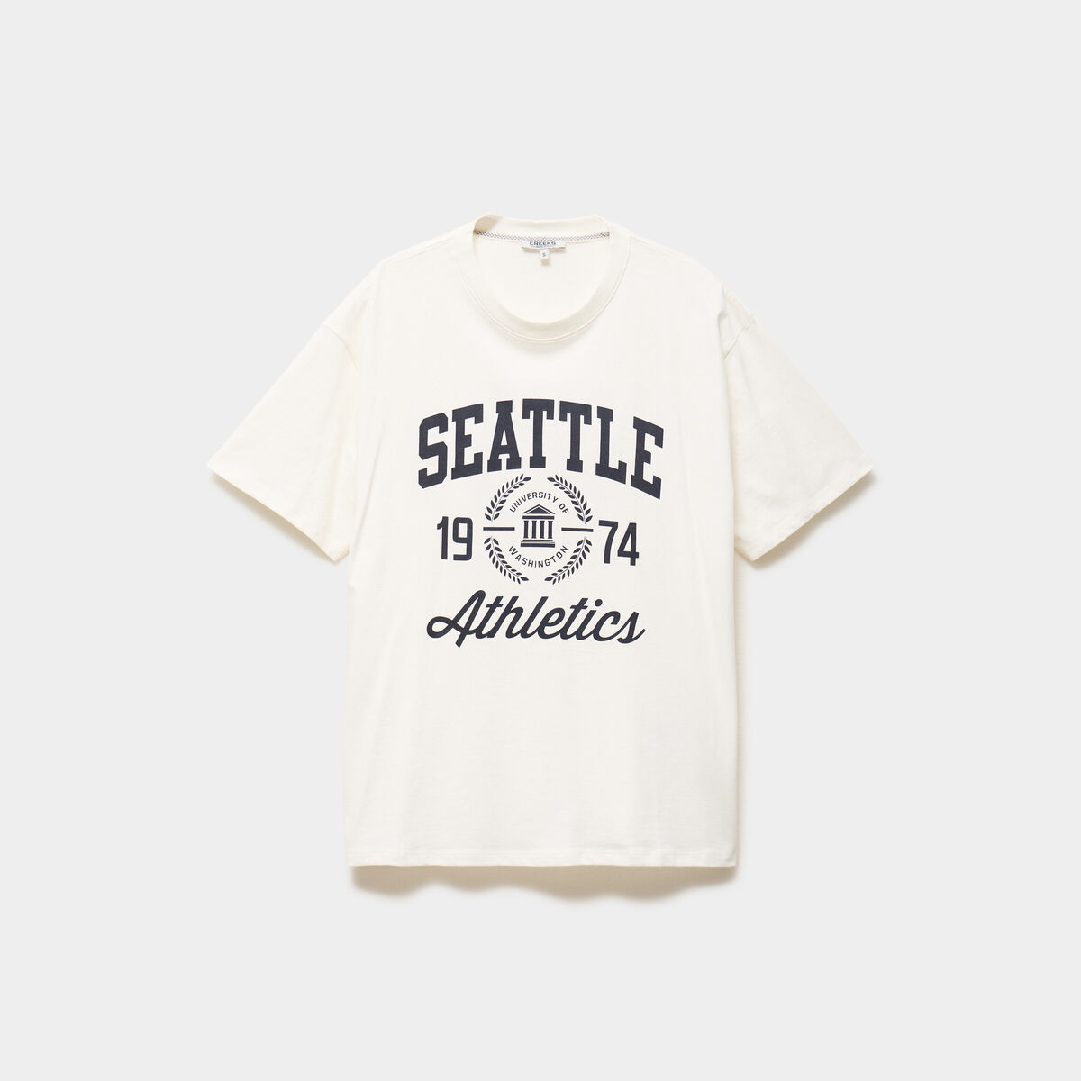 T-shirt oversize manches courtes coton blanc femme