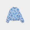 Veste droite zipp&eacute; col teddy coton ecru fille
