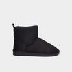 Bottines fourr&eacute;es plates noir femme