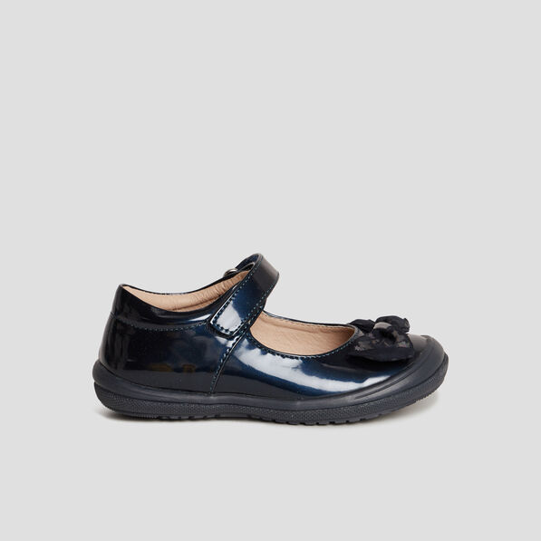 babies vernies a noeuds noir fille Babies vernies à noeuds noir fille