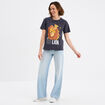 T-shirt manches courtes Le Roi lion noir femme