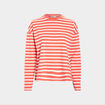 T-shirt marinière manches longues Creeks rouge femme