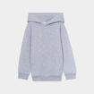 Sweat &agrave; capuche hoodie oversize gris clair gar&ccedil;on
