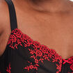 Soutien-gorge corbeille en dentelle rouge femme grande taille