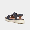 Sandales pied large Confortissimo bleu femme