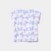 T-shirt manches courtes coton ecru fille