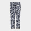 Pantalon cigarette fluide &agrave; ceinture ecru femme