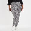 Legging en coton blanc femme grande taille