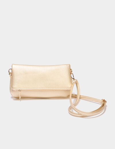 Sac pochette couleur or femme