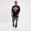 T-shirt manches courtes coton NFL noir homme