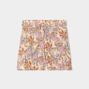 short volante fluide taille elastiquee camel femme Short volanté fluide taille élastiquée camel femme