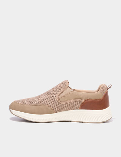 Baskets semelles &eacute;paisses sable homme