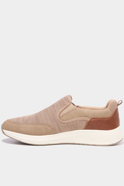 Baskets semelles &eacute;paisses sable homme