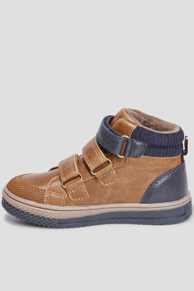 Baskets montantes Creeks Kamil marron garçon