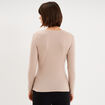 T-shirt thermique manches longues beige femme