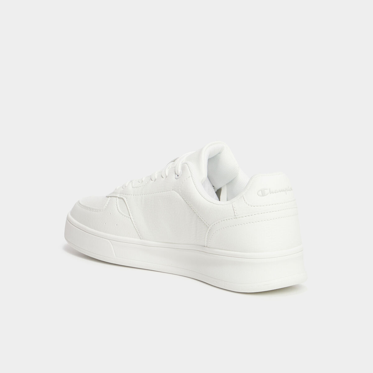 Tennis basses &agrave; lacets Champion Newman blanc homme