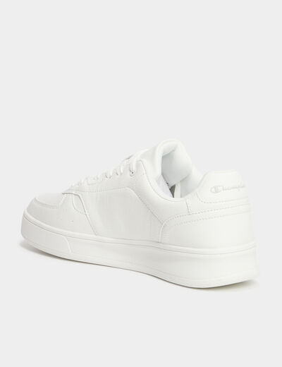 Tennis basses &agrave; lacets Champion Newman blanc homme