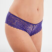 Shorty en dentelle violet foncé femme