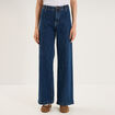 Jean denim flare coton majoritaire denim stone femme