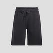 Short jogging molleton droit noir homme