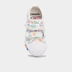 Tennis basses en toile bout renforc&eacute; multicolore fille
