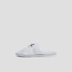 Chaussons mules petits coeurs gris femme