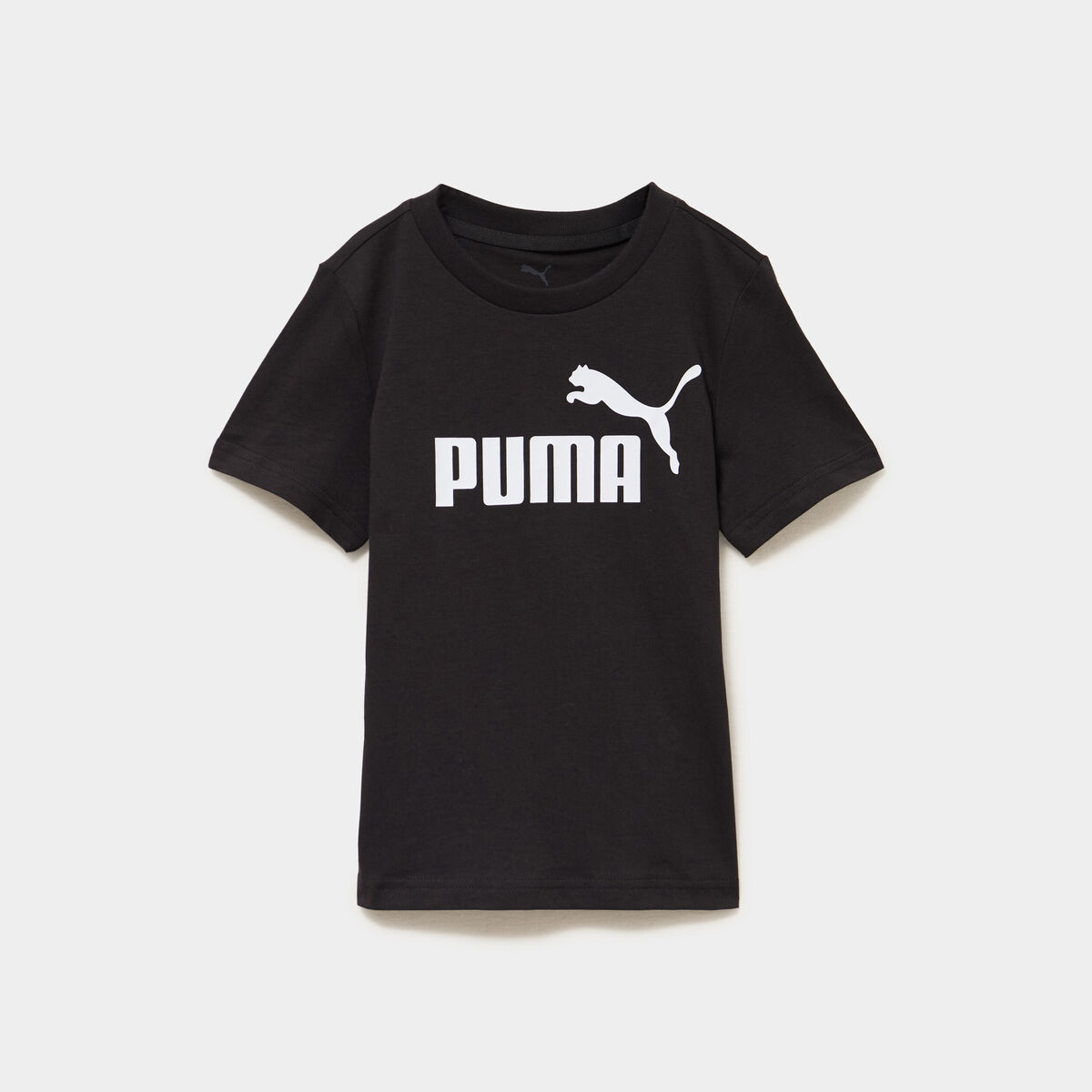 T-shirt col rond manches courtes Puma noir fille