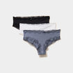 Lot 3 culottes hipster bleu violet femme