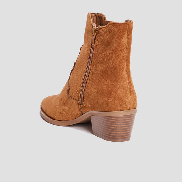 bottines santiags a talons marron femme Bottines santiags à talons marron femme